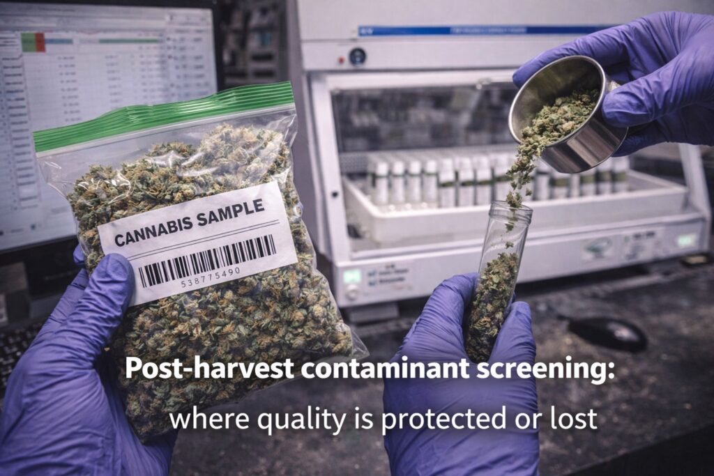 post-harvest contaminant screening