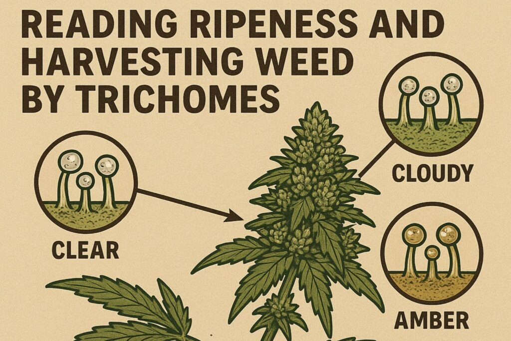 harvesting weed by trichomes