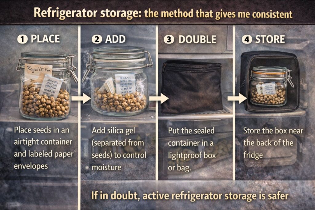 refrigerator seed storage protocol