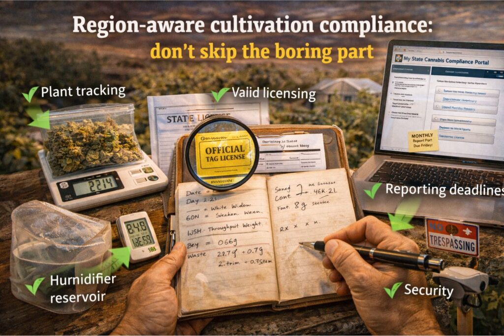 region-aware cultivation compliance