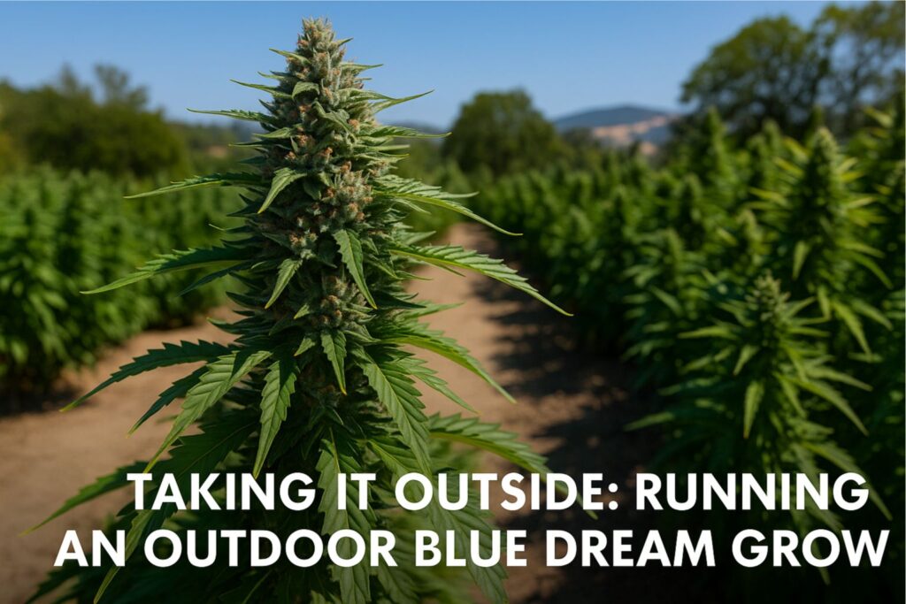 outdoor Blue Dream grow