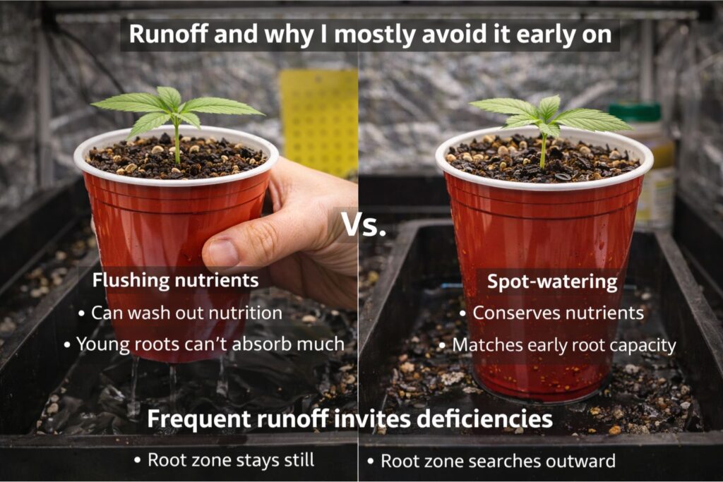runoff-free irrigation technique