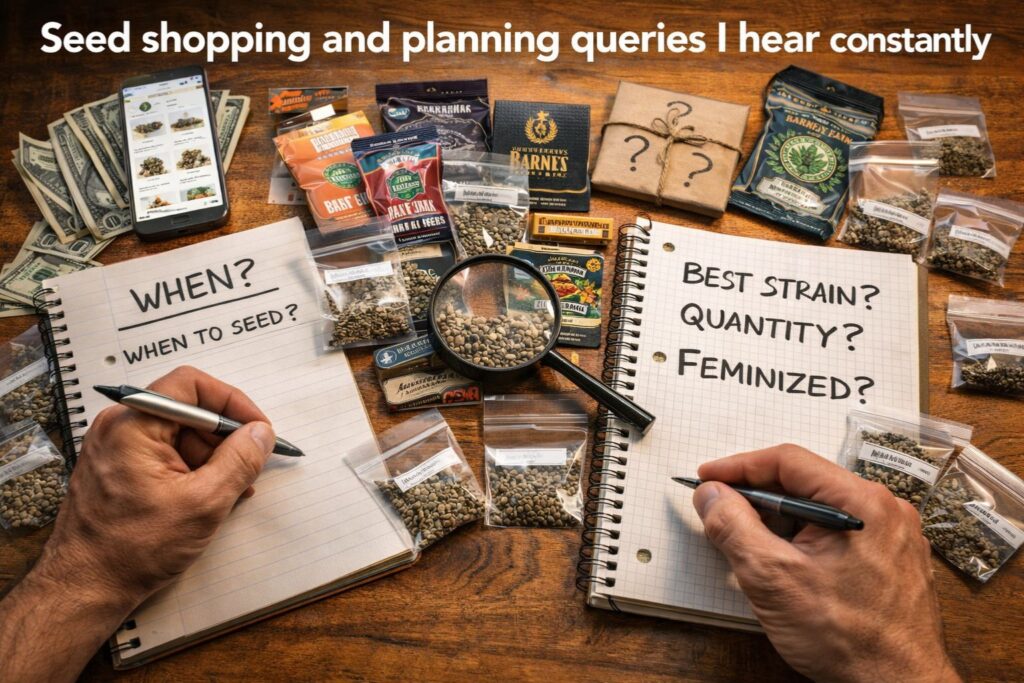 plant count versus pot size tradeoff