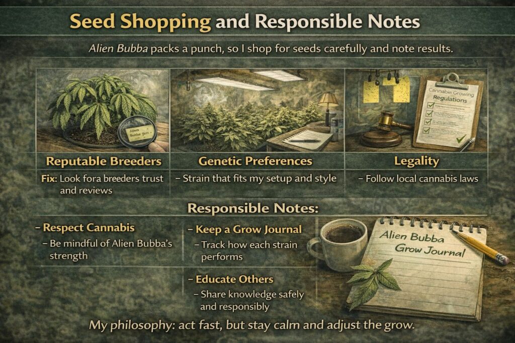 Seed shopping and responsible notes