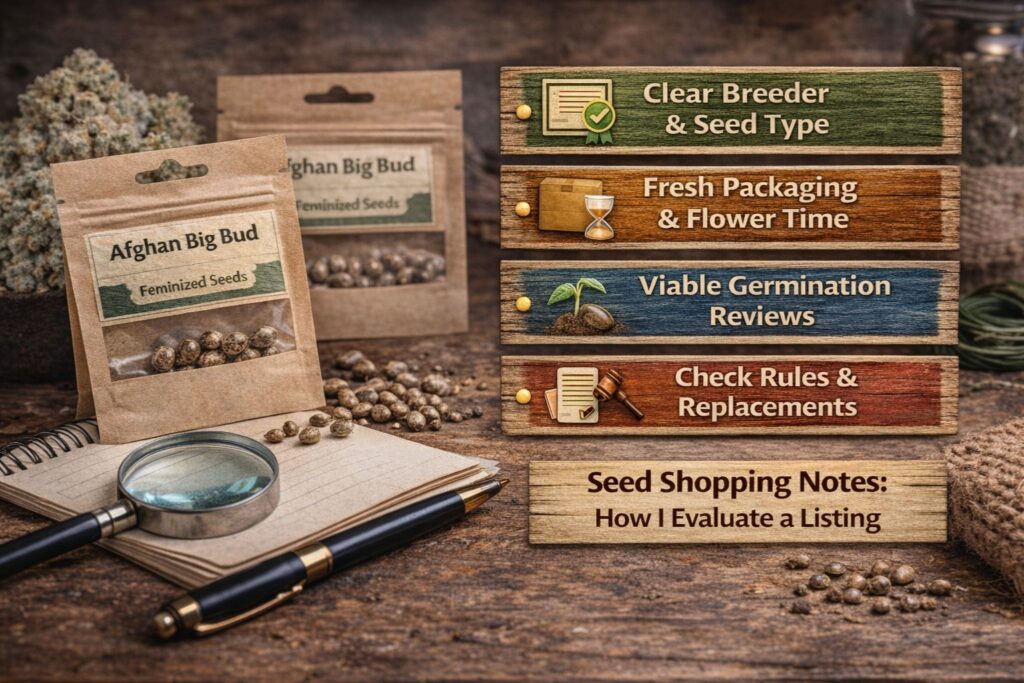 Afghan Big Bud seed buying guide