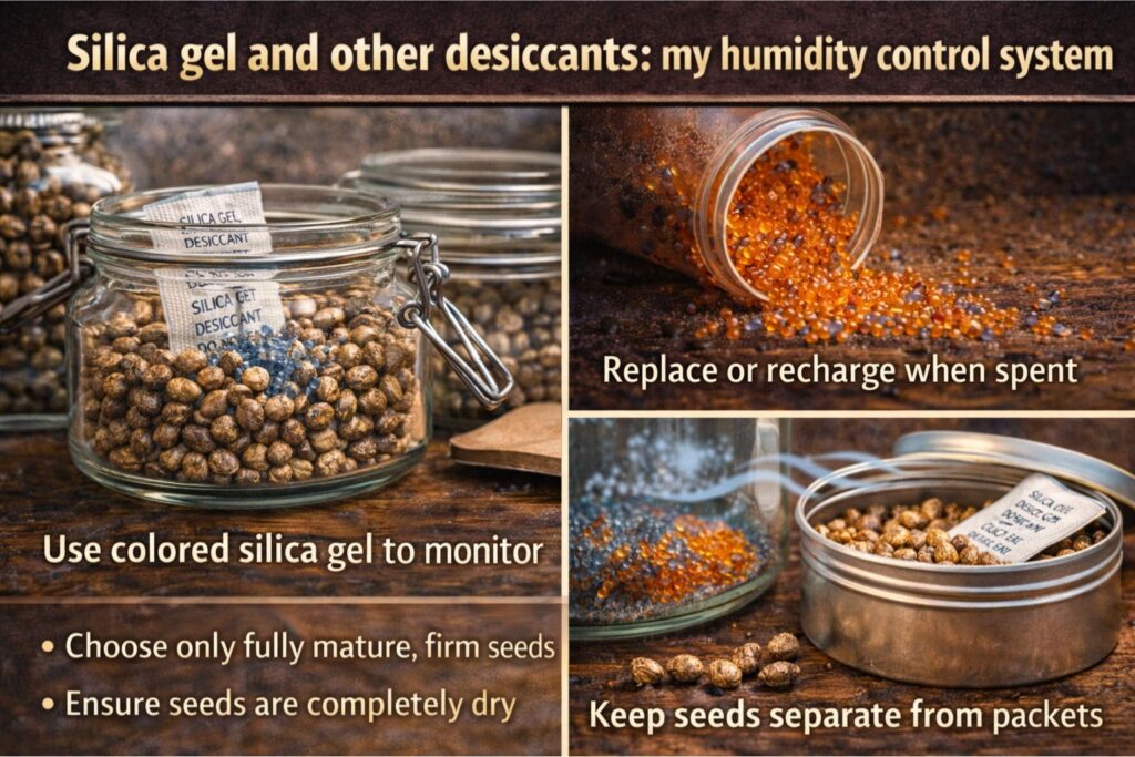 silica gel for seed humidity control