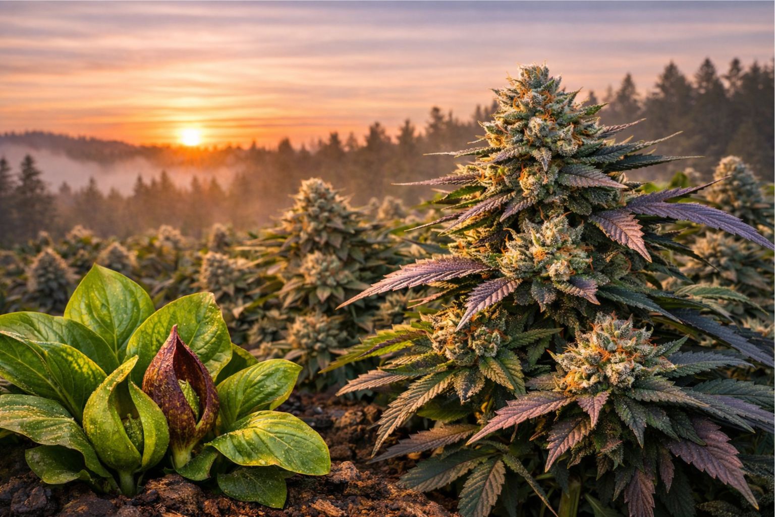 skunk cabbage and cannabis strains