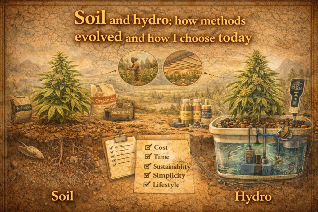 soil and hydroponic evolution