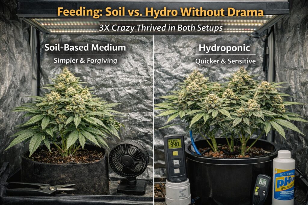 EC ramp schedule for flower