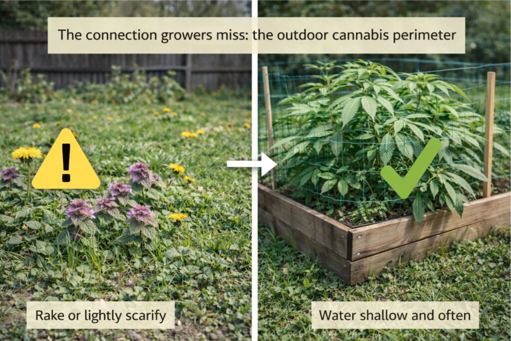 outdoor cannabis perimeter