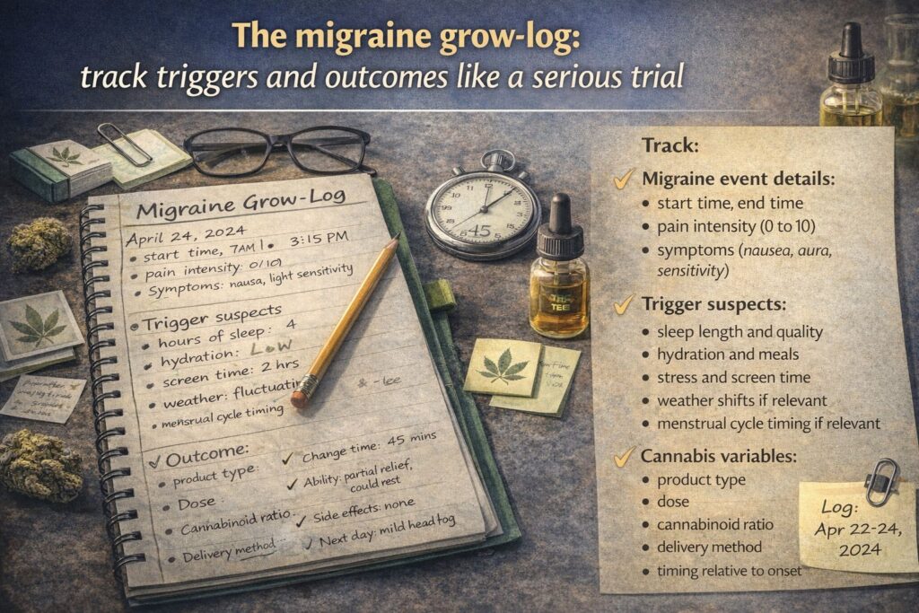 tracking migraine triggers with a cannabis journal