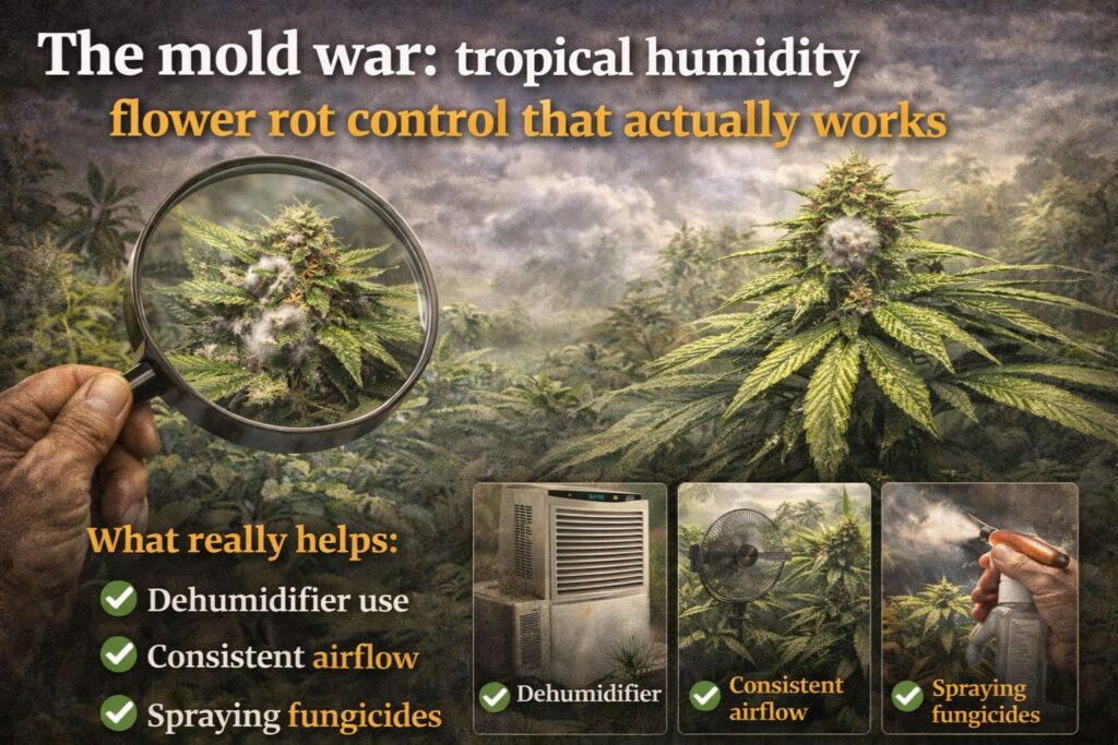 tropical humidity flower rot control