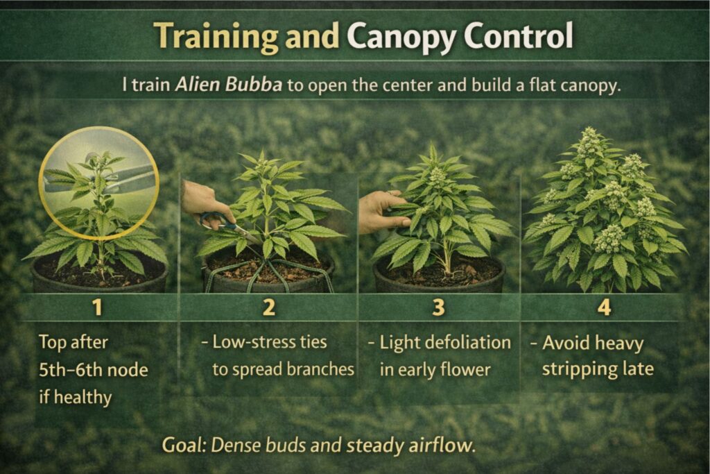 Alien Bubba canopy management
