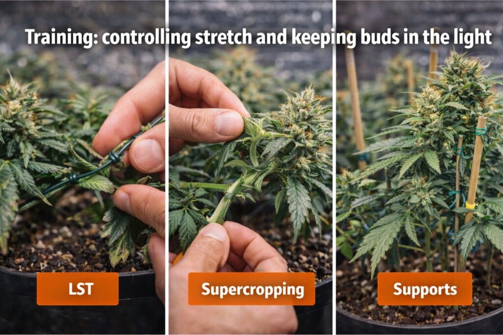 scrog net canopy control