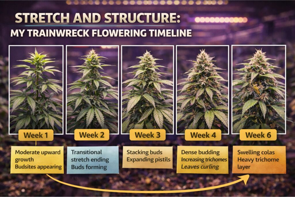 Trainwreck flowering timeline