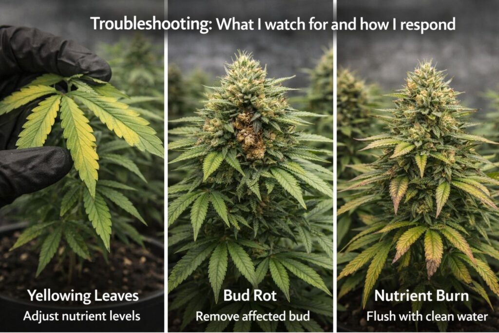 leaf tip burn troubleshooting in flower