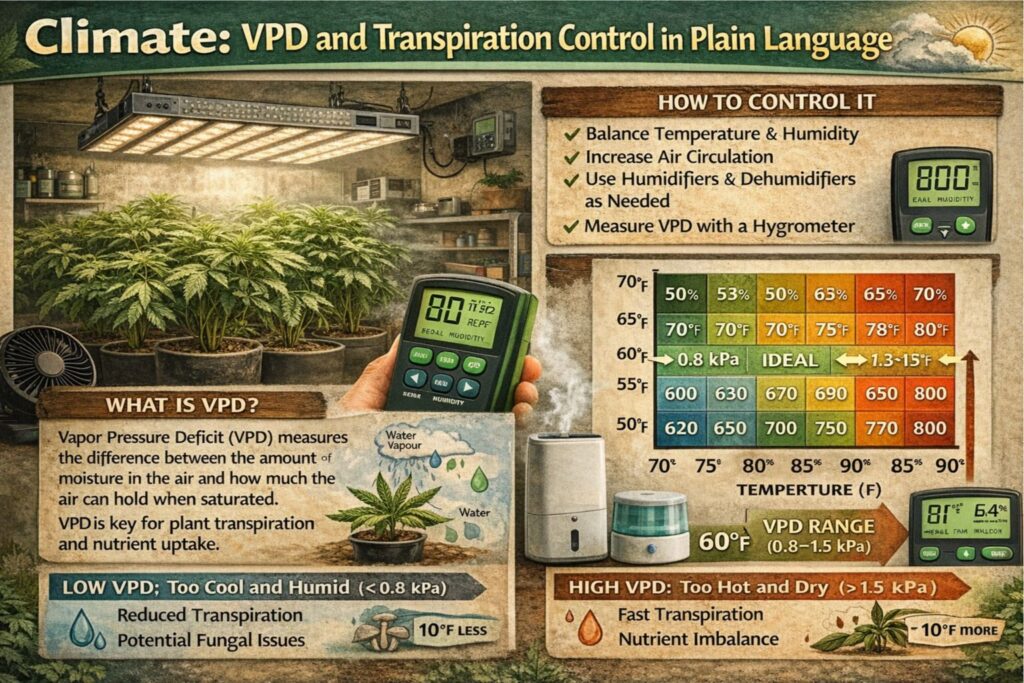 VPD and transpiration control