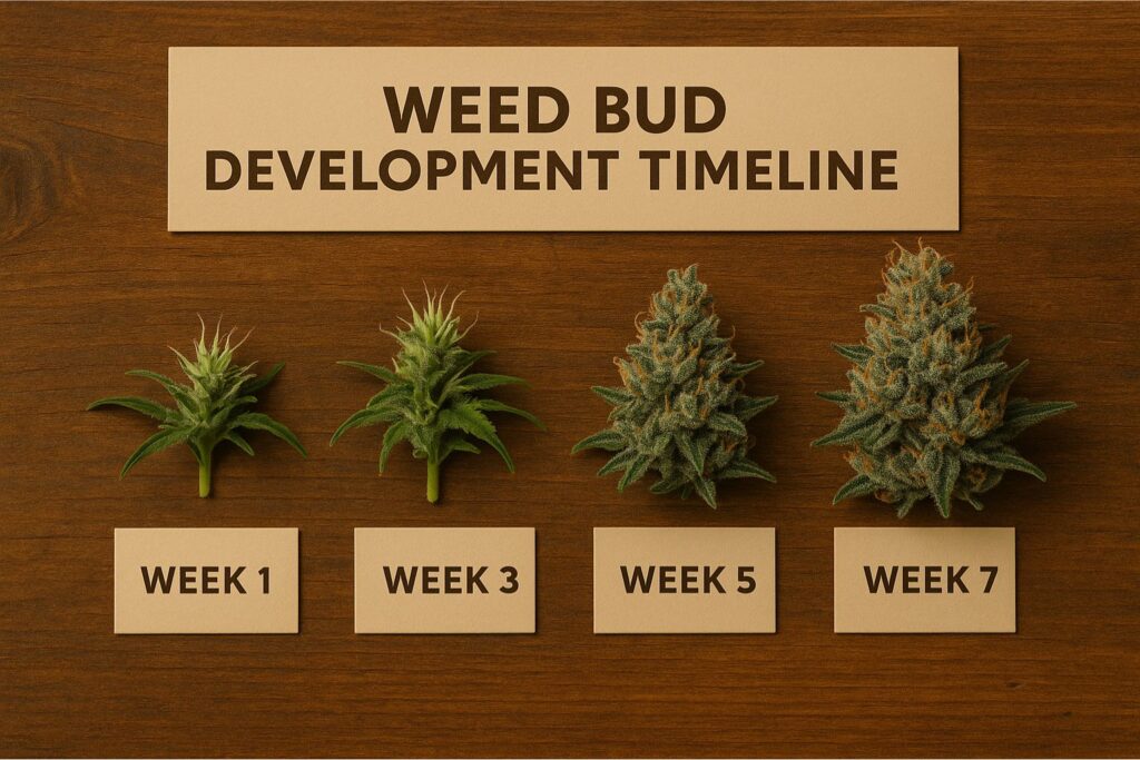 weed bud development timeline