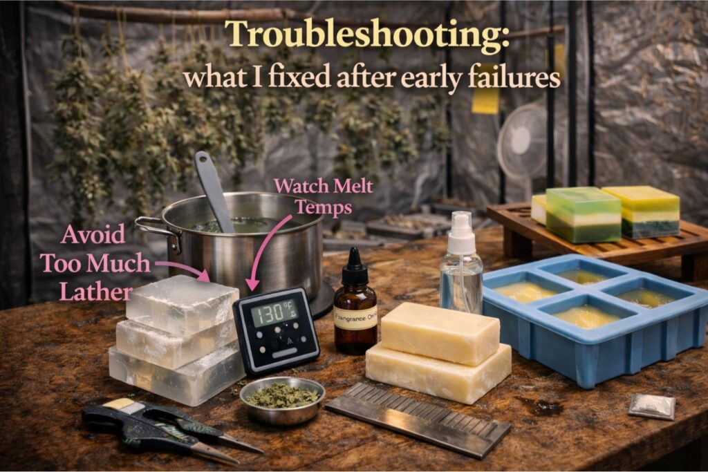 soap base melting temperature