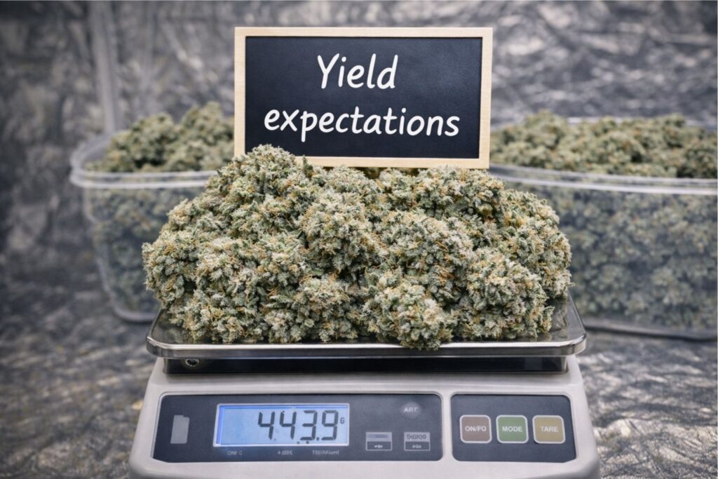 AK Cannabis Strain yield indoors