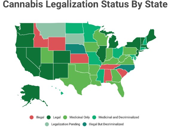 how many states is marijuana legal in qq