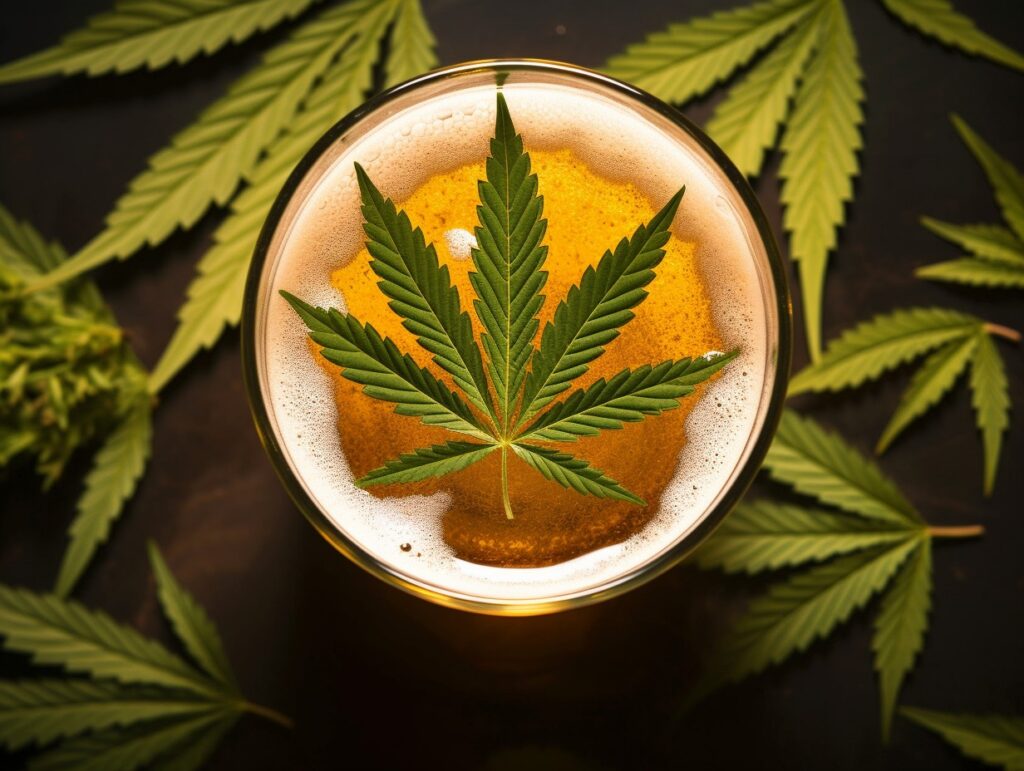 m4rc0mur4c4 a professional photo of pint beer from the top 33ddde38 9aa8 4867 9e68 b9b5744e48d2 marijuana sta guidando linnovazione nei mercati